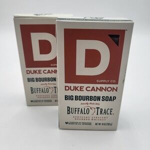 Set of 2 Duke Cannon Big‎ Bourbon Bar Soap Buffalo Trace 10oz